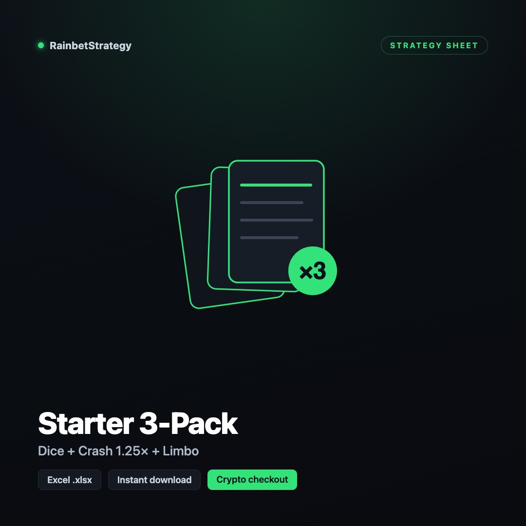 Starter 3-Pack (Dice + Crash 1.25x + Limbo)